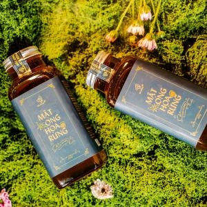 Mật Ong Hoa Rừng Glow S - Hộp 2 chai 490g (tổng 980g)