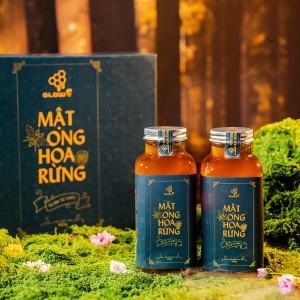 Mật Ong Hoa Rừng Glow S - Hộp 2 chai 490g (tổng 980g)