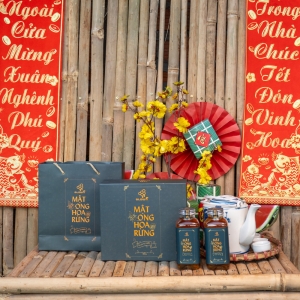 Mật Ong Hoa Rừng Glow S - Hộp 1 chai 490g